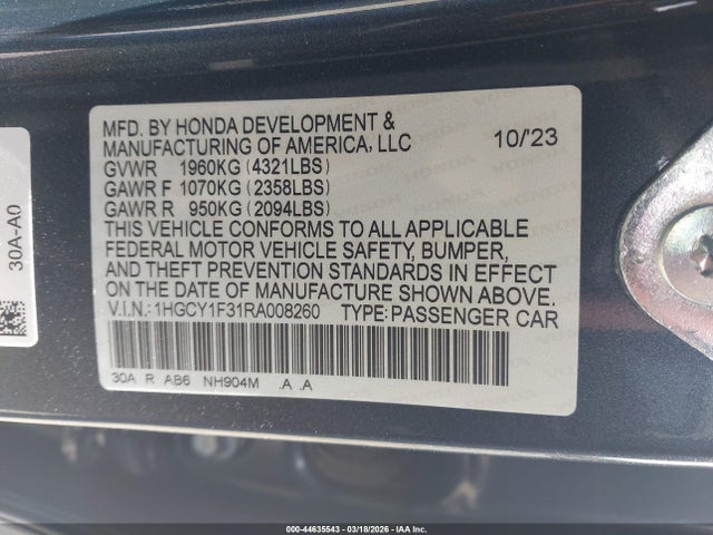 Honda Accord Ex