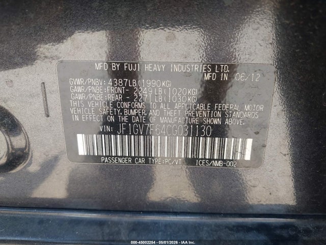 Subaru Impreza Wrx Premium