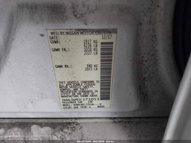 Nissan Altima 2.5 Sv