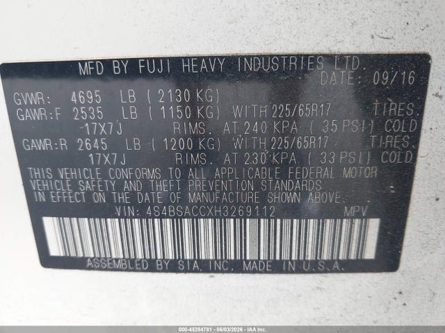 Subaru Outback 2.5i Premium