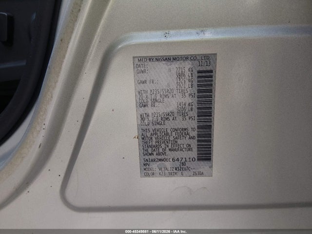 Nissan Pathfinder Platinum