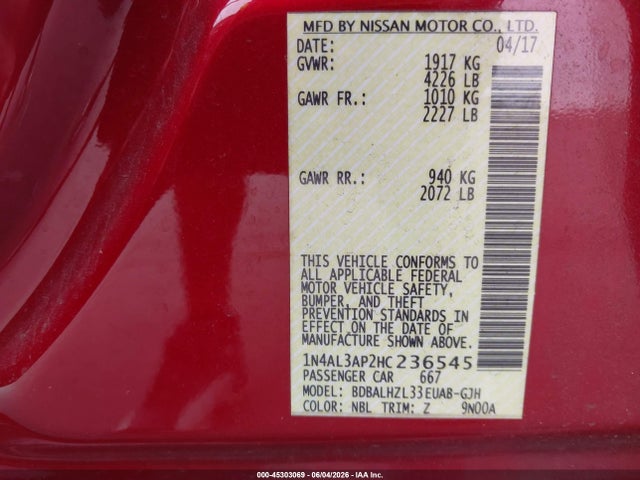 Nissan Altima 2.5 Sr