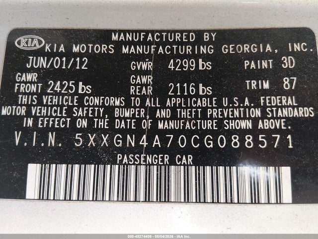 Kia Optima Ex