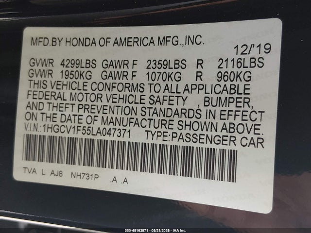 Honda Accord Ex-l