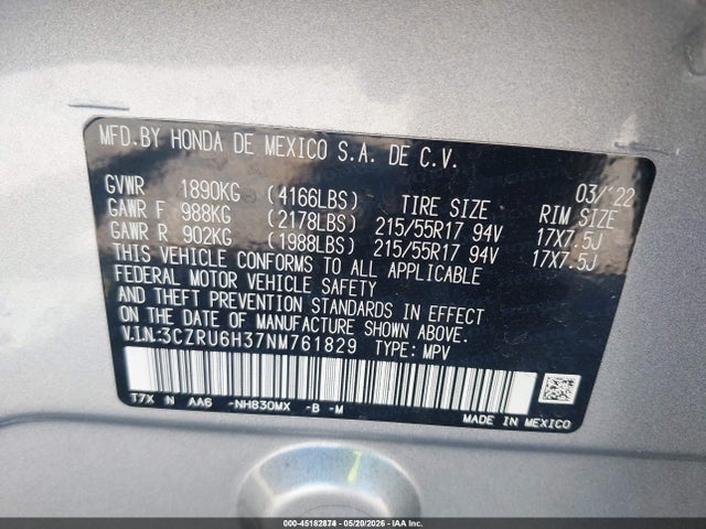 Honda HR-V Awd Lx