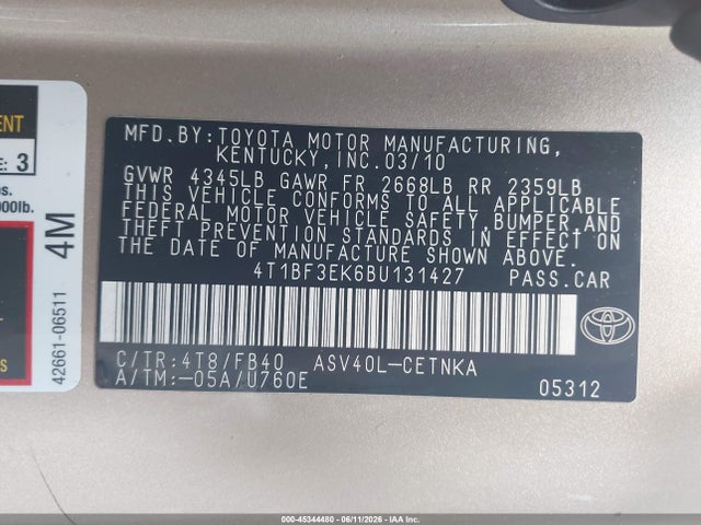 Toyota Camry Le