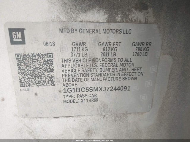 Chevrolet Cruze Ls Auto