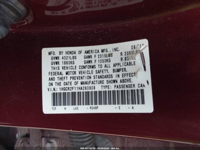 Honda Accord Sport Se