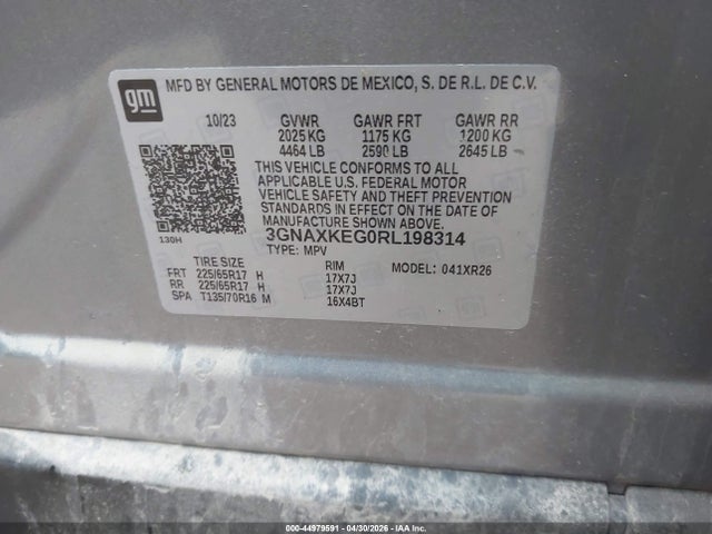 Chevrolet Equinox Fwd Lt