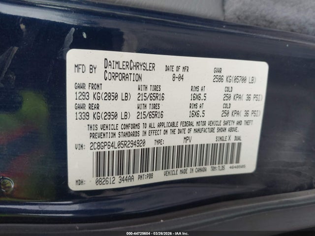 Chrysler Town & Country Limited
