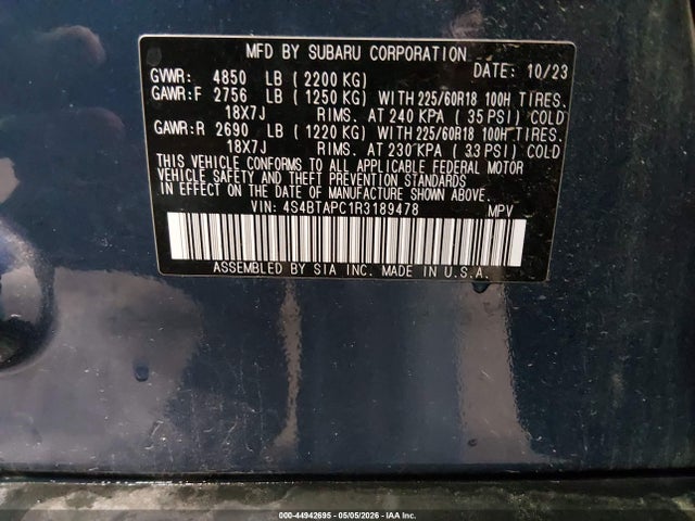 Subaru Outback Touring