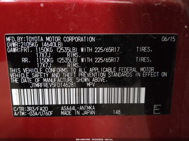Toyota RAV4 Xle