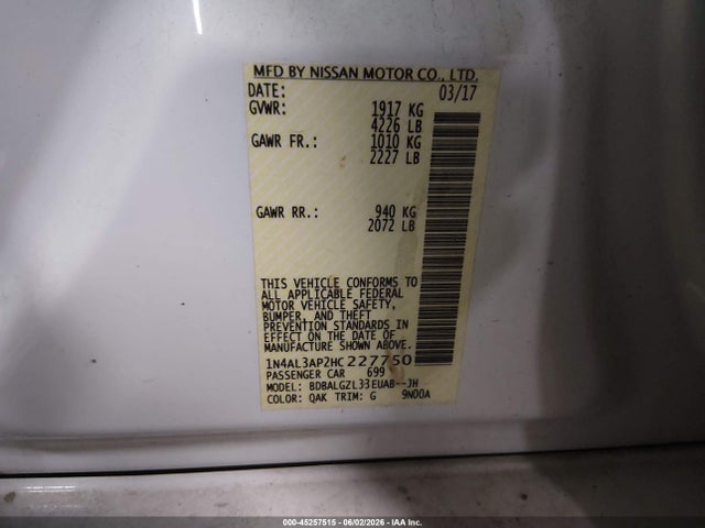 Nissan Altima 2.5 S
