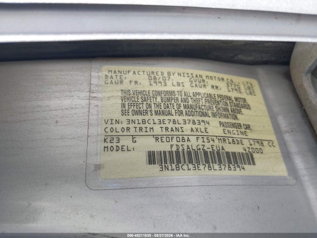 Nissan Versa 1.8sl