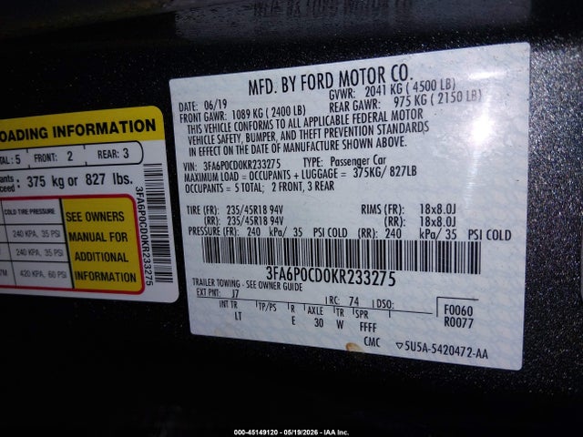 Ford Fusion Sel
