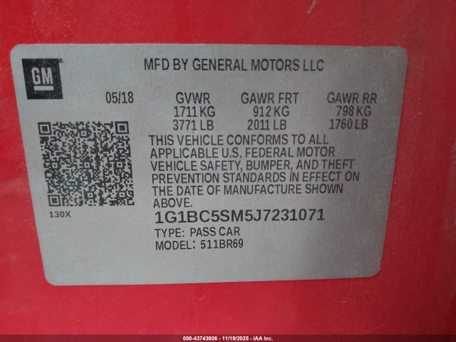 Chevrolet Cruze Ls Auto