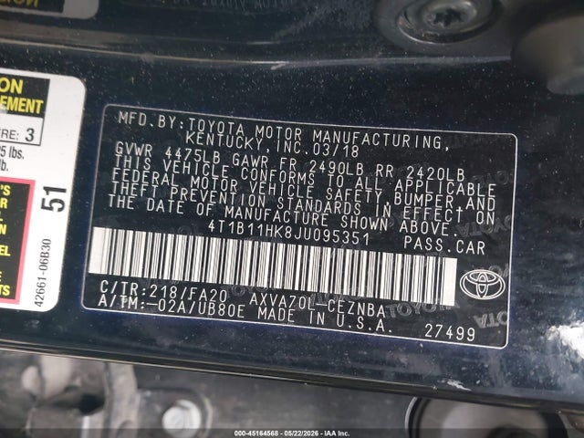 Toyota Camry Le