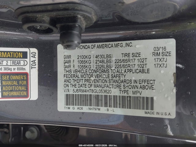 Honda CR-V Ex-l