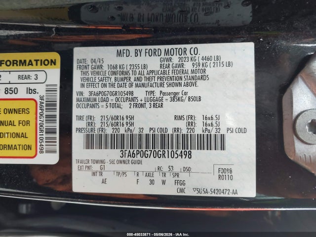 Ford Fusion S