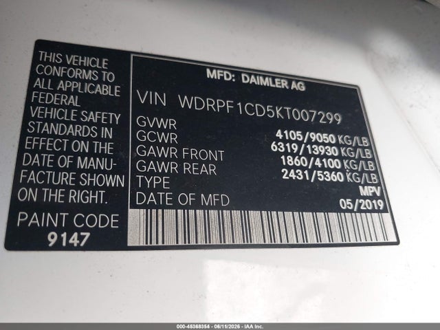 Freightliner Sprinter 2500 High Roof V6