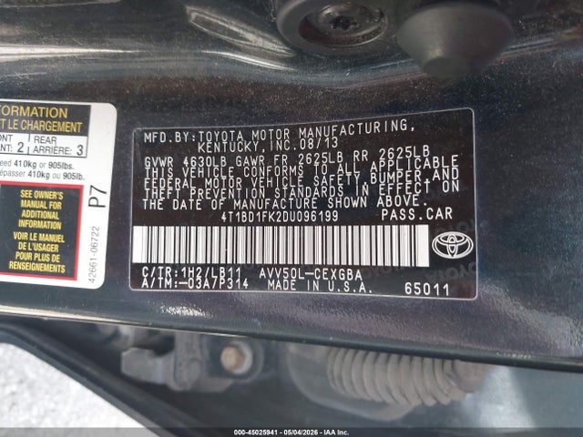 Toyota Camry Xle