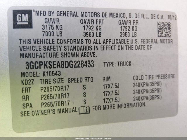 Chevrolet Silverado 1500 Lt