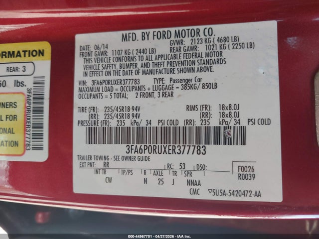 Ford Fusion Titanium
