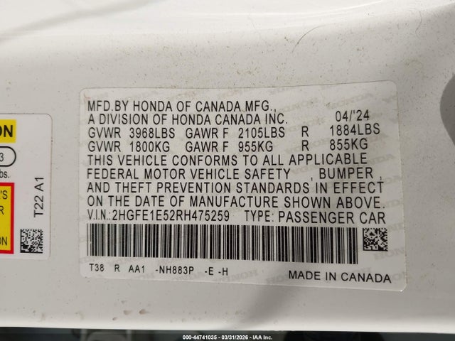 Honda Civic Sedan