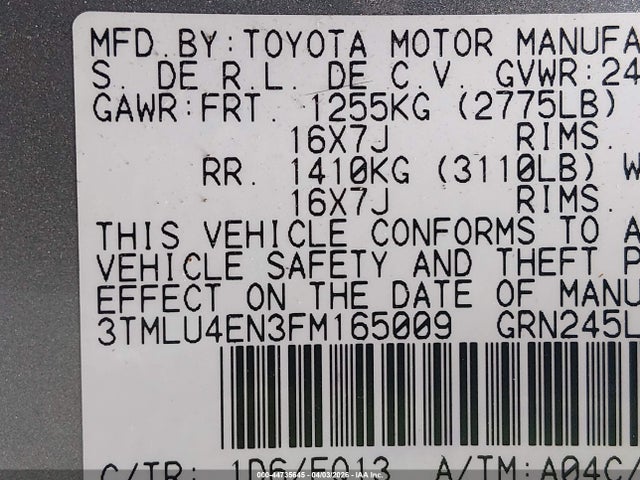 Toyota Tacoma Base V6