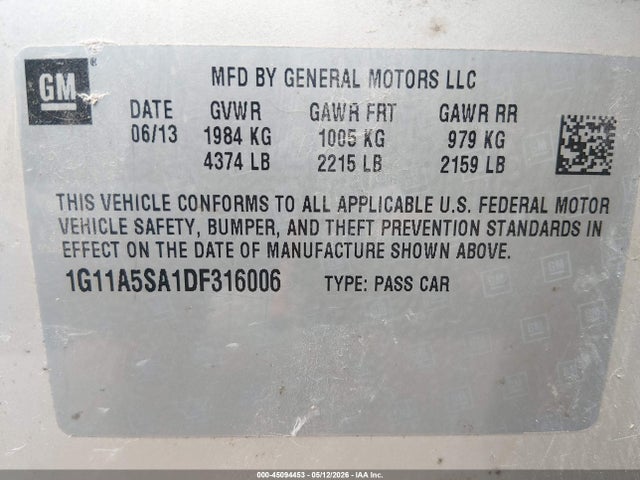 Chevrolet Malibu 1fl