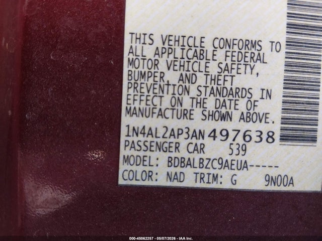 Nissan Altima 2.5 S