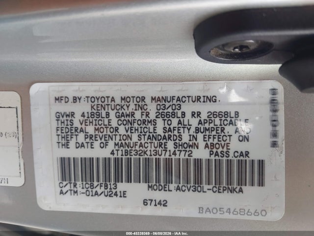 Toyota Camry Le