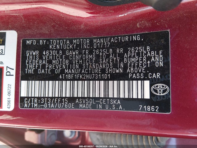 Toyota Camry Se