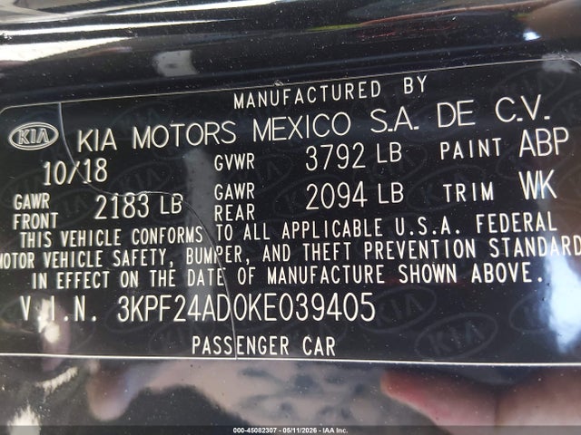 Kia Forte Lxs