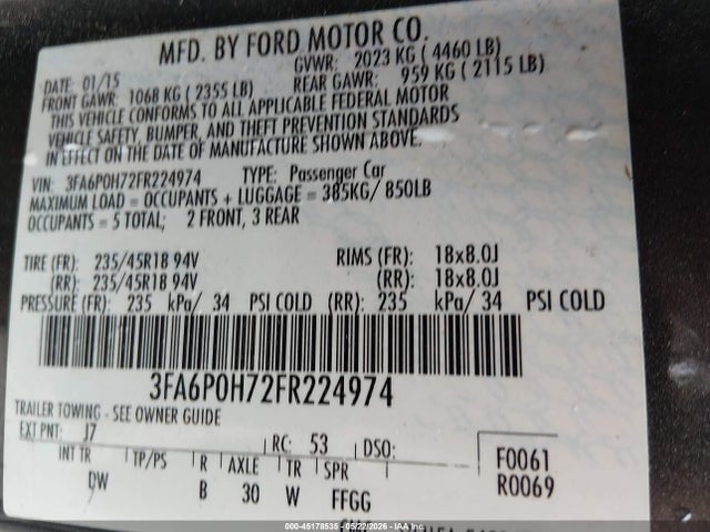 Ford Fusion Se