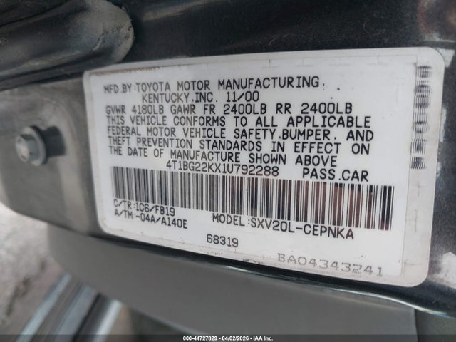Toyota Camry Le