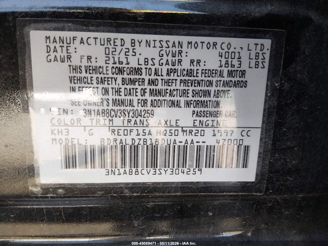 Nissan Sentra Sv