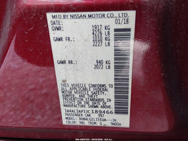 Nissan Altima 2.5 S