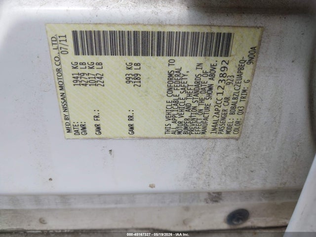 Nissan Altima 2.5 S