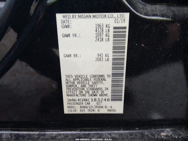 Nissan Altima 2.5 Sr