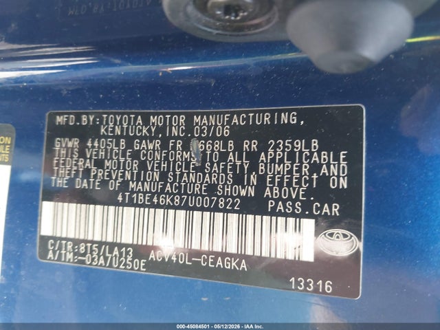 Toyota Camry Xle