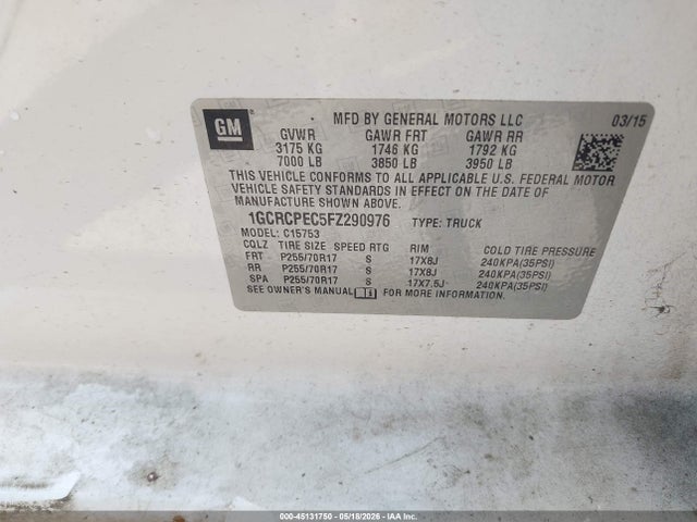 Chevrolet Silverado 1500 Wt