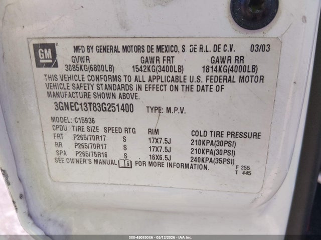 Chevrolet Avalanche 1500
