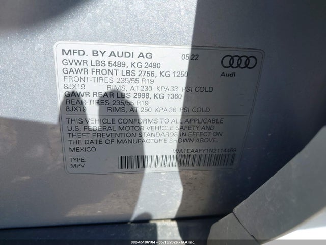 Audi Q5 Premium Plus 45 Tfsi S Line Quattro S Tronic