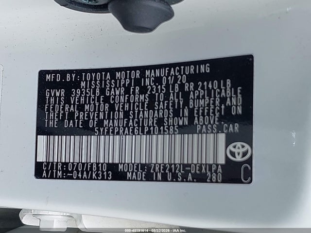 Toyota Corolla Le