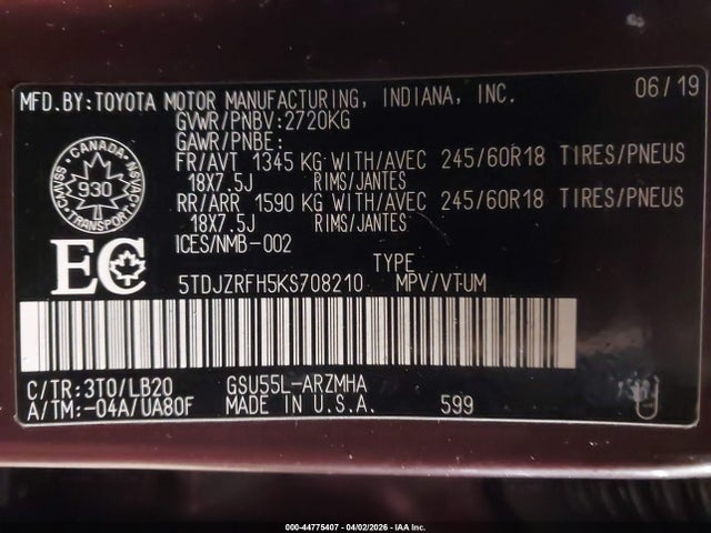 Toyota Highlander Xle