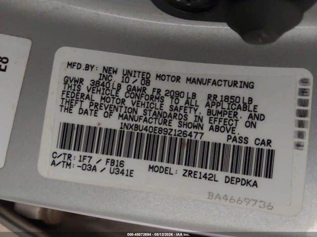 Toyota Corolla Le