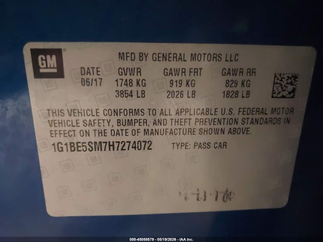 Chevrolet Cruze Lt Auto
