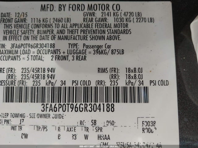 Ford Fusion Se