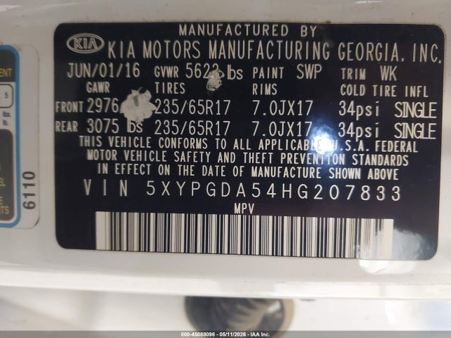 Kia Sorento 3.3l Lx